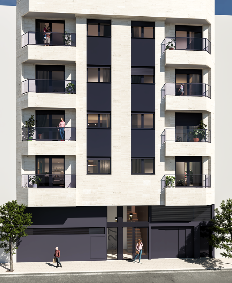 Fachada F.Pizarro MS-ARQUITECTURA