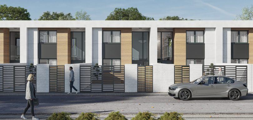 Fachada viviendas adosadas Alfaz del Pi MS2 Arquitectura