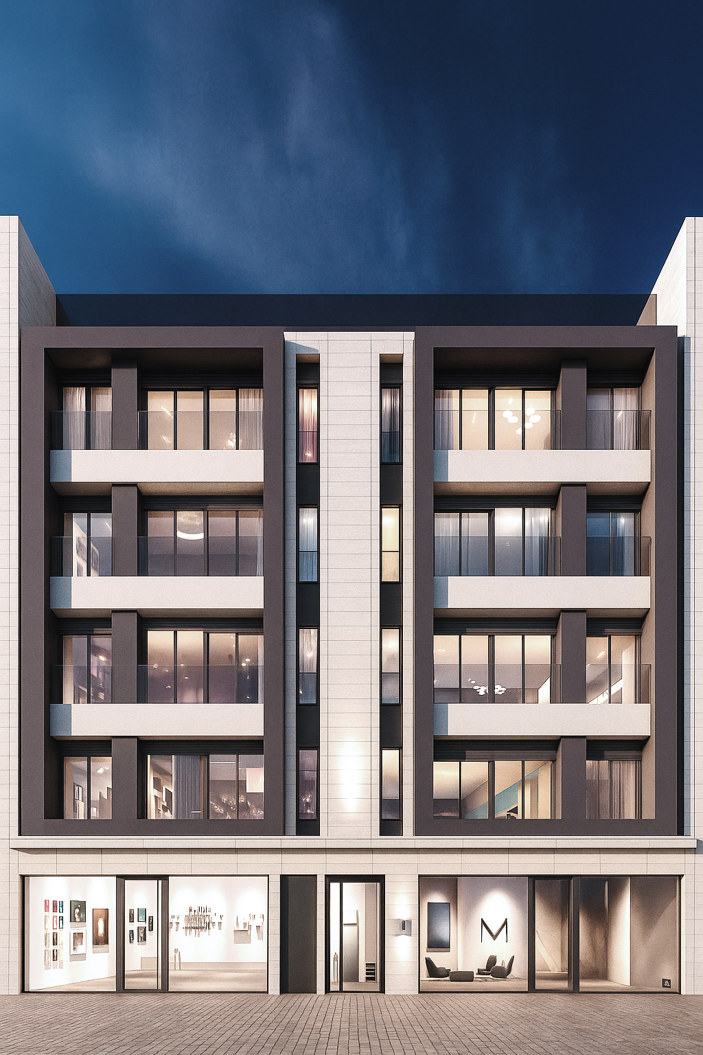 renderizado de proyecto fachada